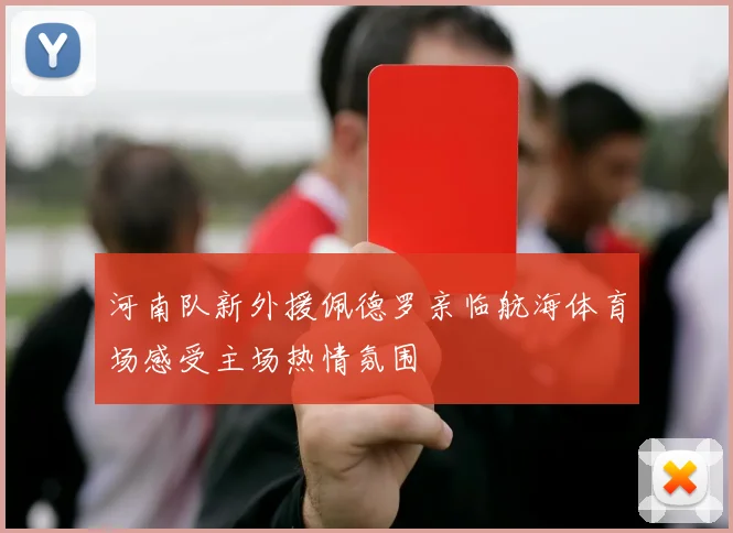 河南队新外援佩德罗亲临航海体育场感受主场热情氛围